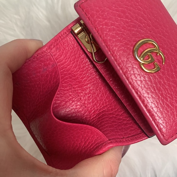 Authentic Gucci hot pink fuscia key and card holder - Picture 13 of 17
